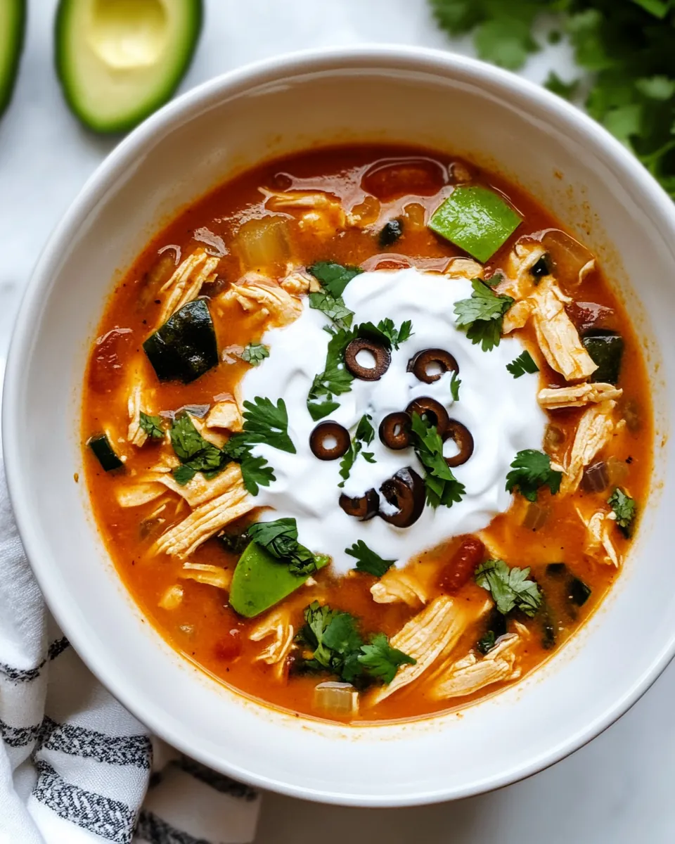 Easy Mexican Chicken Tortilla Soup