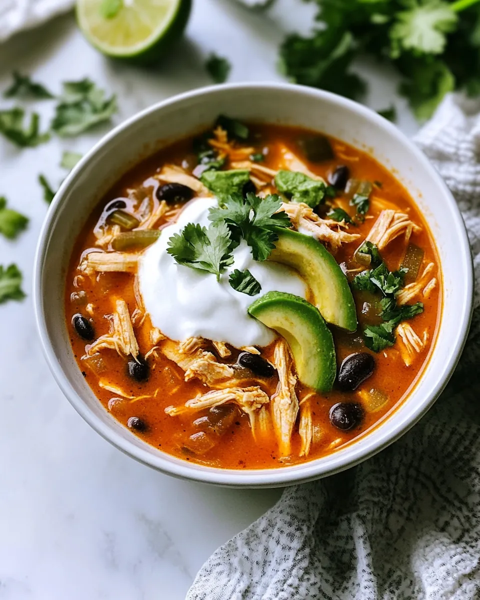 Easy Mexican Chicken Tortilla Soup
