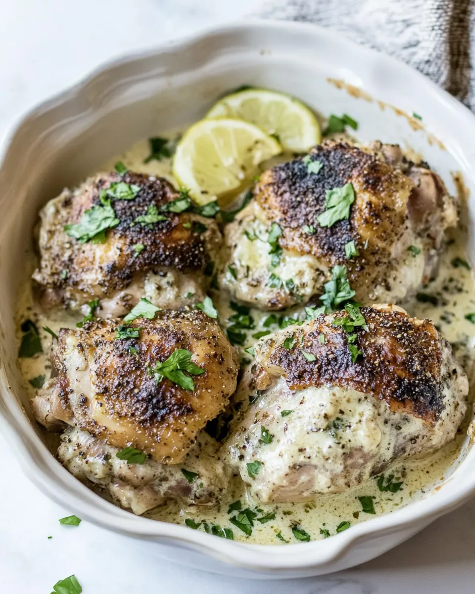 Easy Middle Eastern Keto Slow Cooker Chicken Thighs