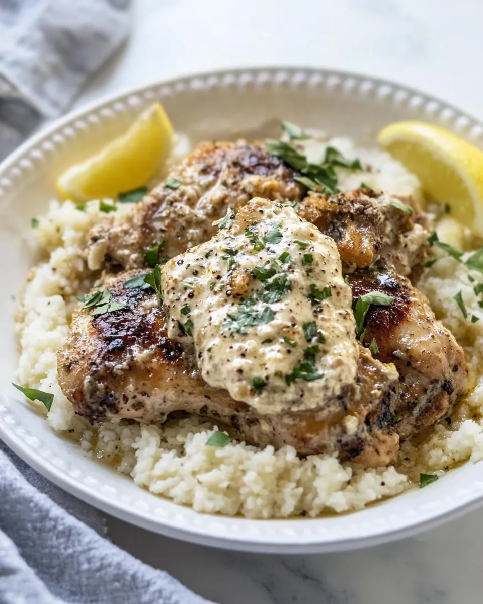 Easy Middle Eastern Keto Slow Cooker Chicken Thighs