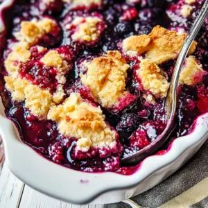 Easy Mixed Berry Cobbler