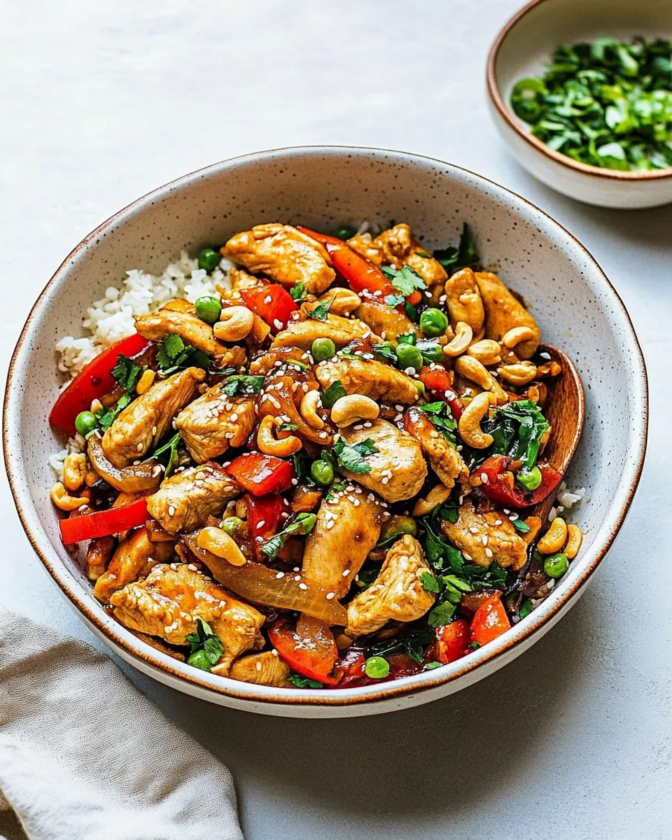 Easy Paleo Cashew Chicken Stir Fry