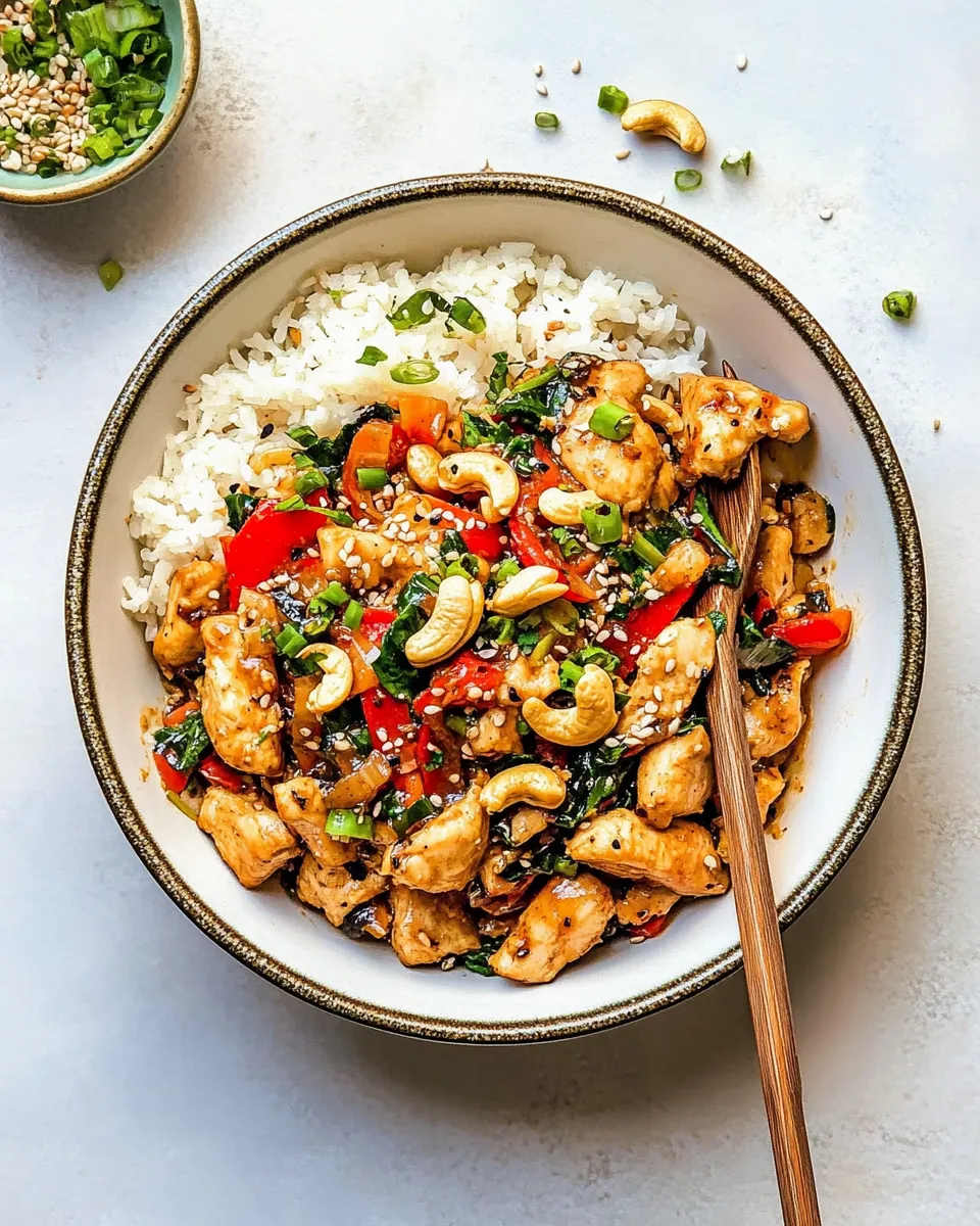 Easy Paleo Cashew Chicken Stir Fry