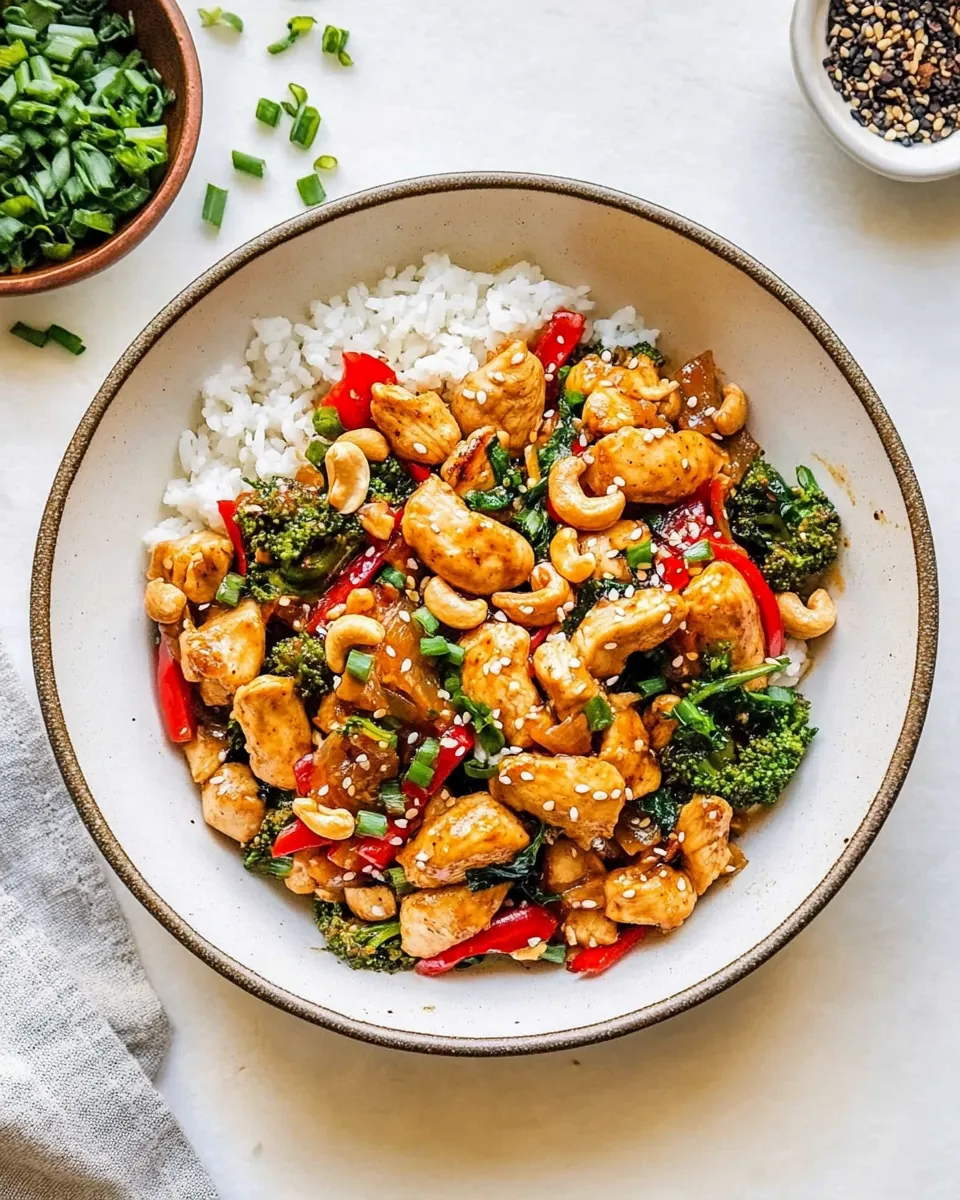 Easy Paleo Cashew Chicken Stir Fry