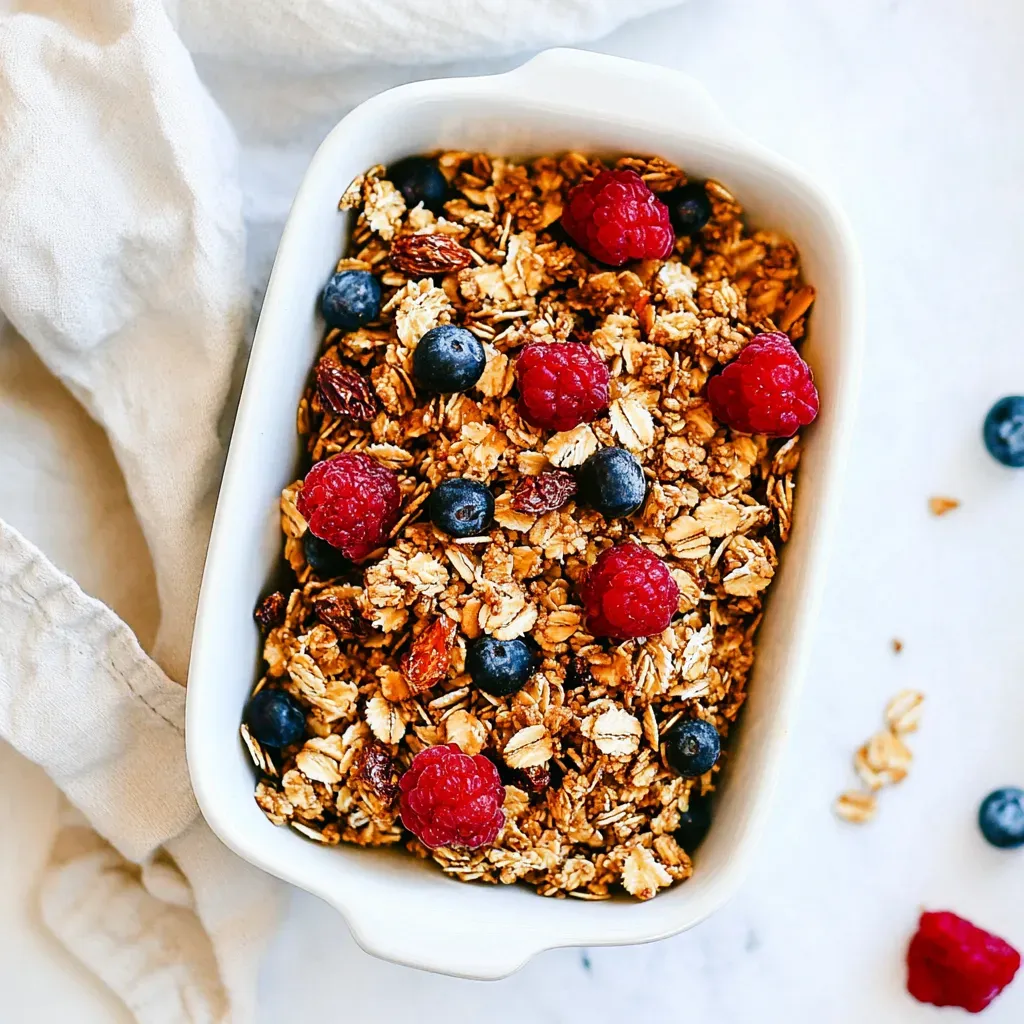 Easy Peanut Butter Granola
