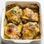 Easy Roasted Mustard Chicken Thighs