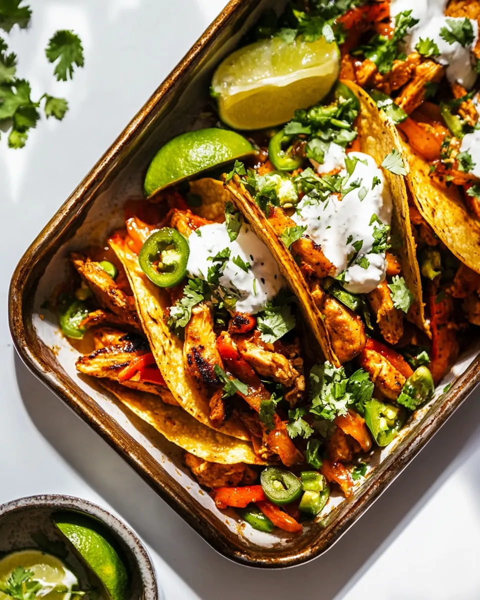 Easy Sheet Pan Chicken Fajitas