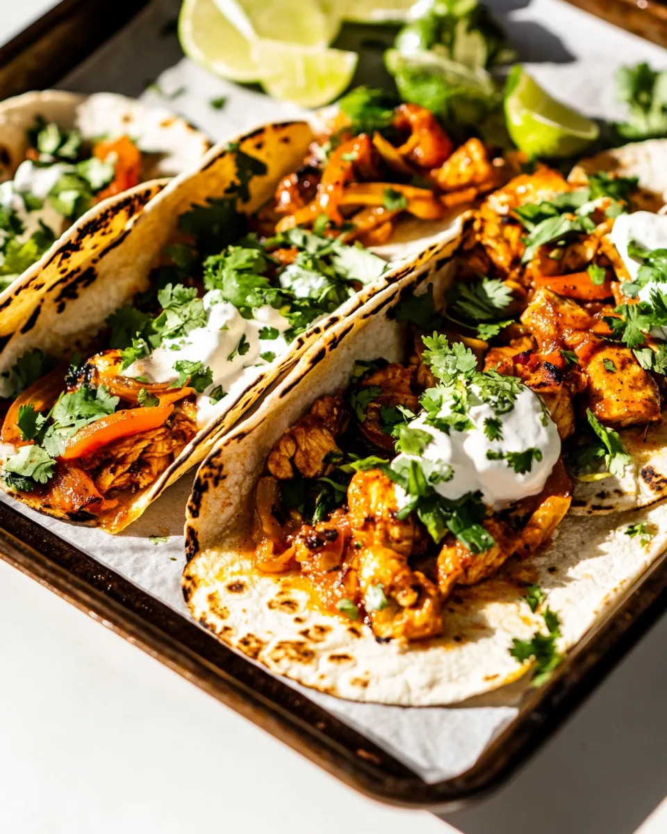 Easy Sheet Pan Chicken Fajitas