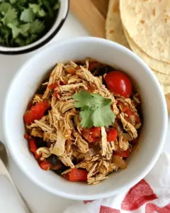 Easy Shredded Chicken Fajitas
