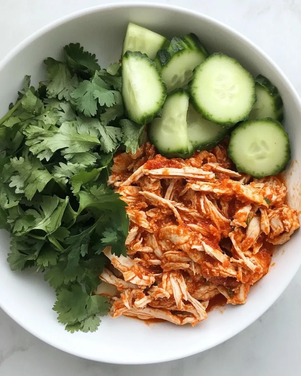 Easy Shredded Harissa Chicken