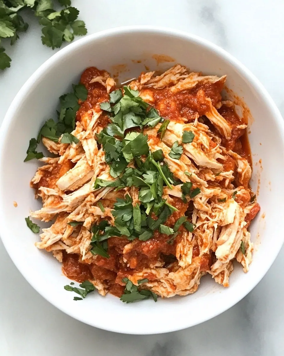 Easy Shredded Harissa Chicken