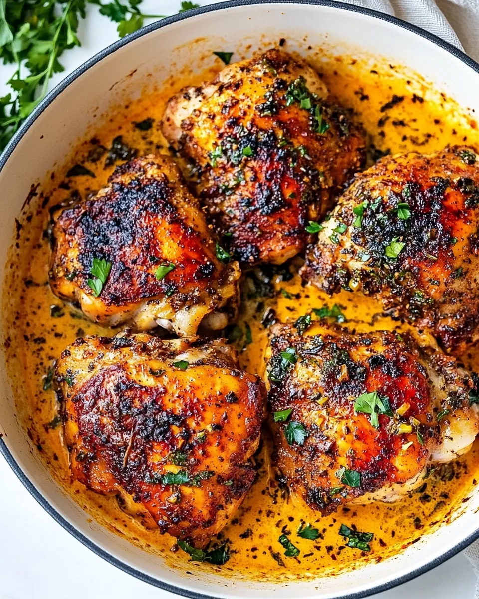 Easy Skillet Chicken Thighs