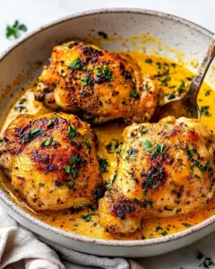 Easy Skillet Chicken Thighs