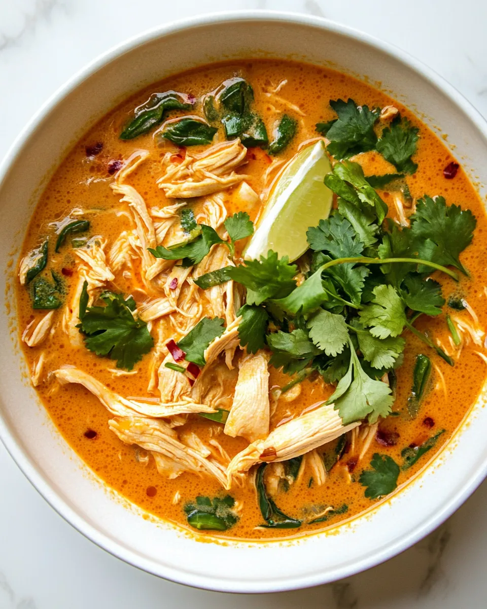 Easy Thai Chicken Curry Soup