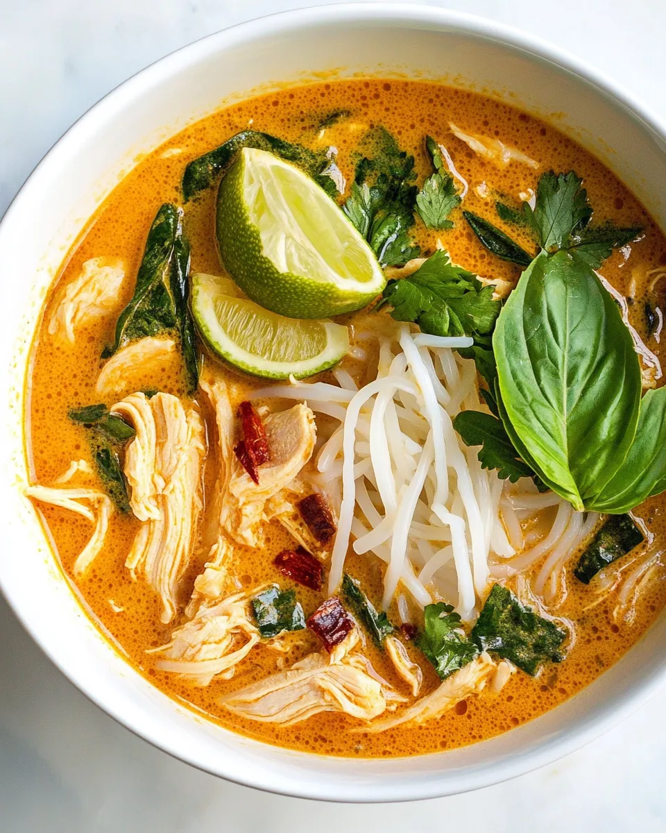 Easy Thai Chicken Curry Soup