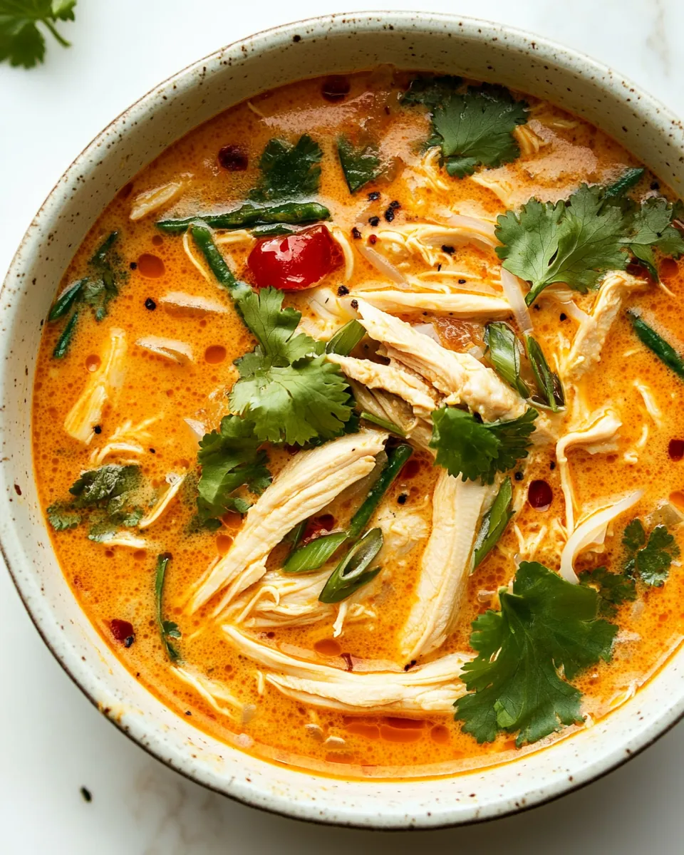 Easy Thai Chicken Curry Soup