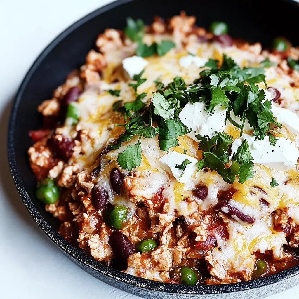 Easy Turkey Burrito Skillet