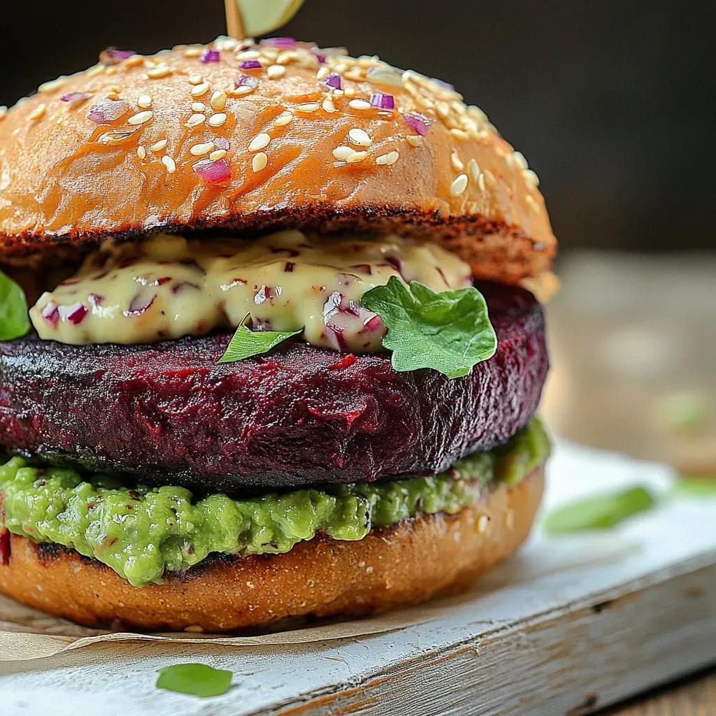 Easy Vegan Beet Burger