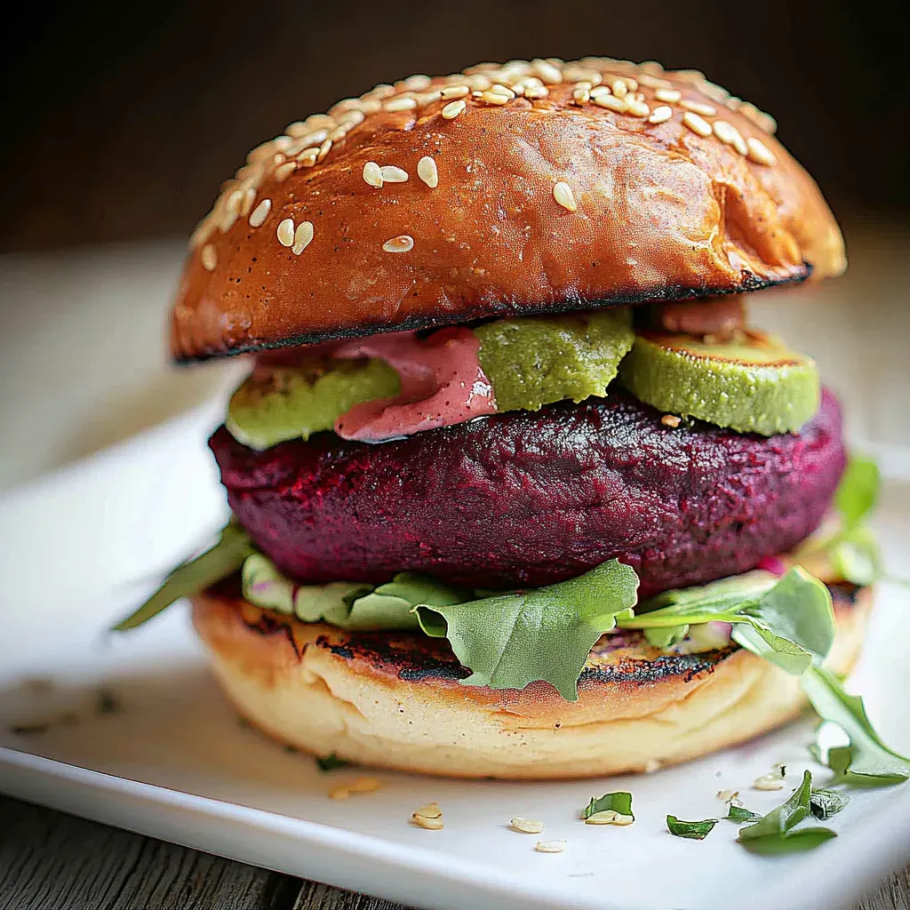 Easy Vegan Beet Burger