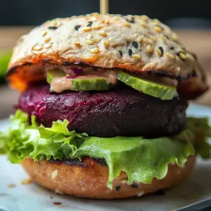 Easy Vegan Beet Burger