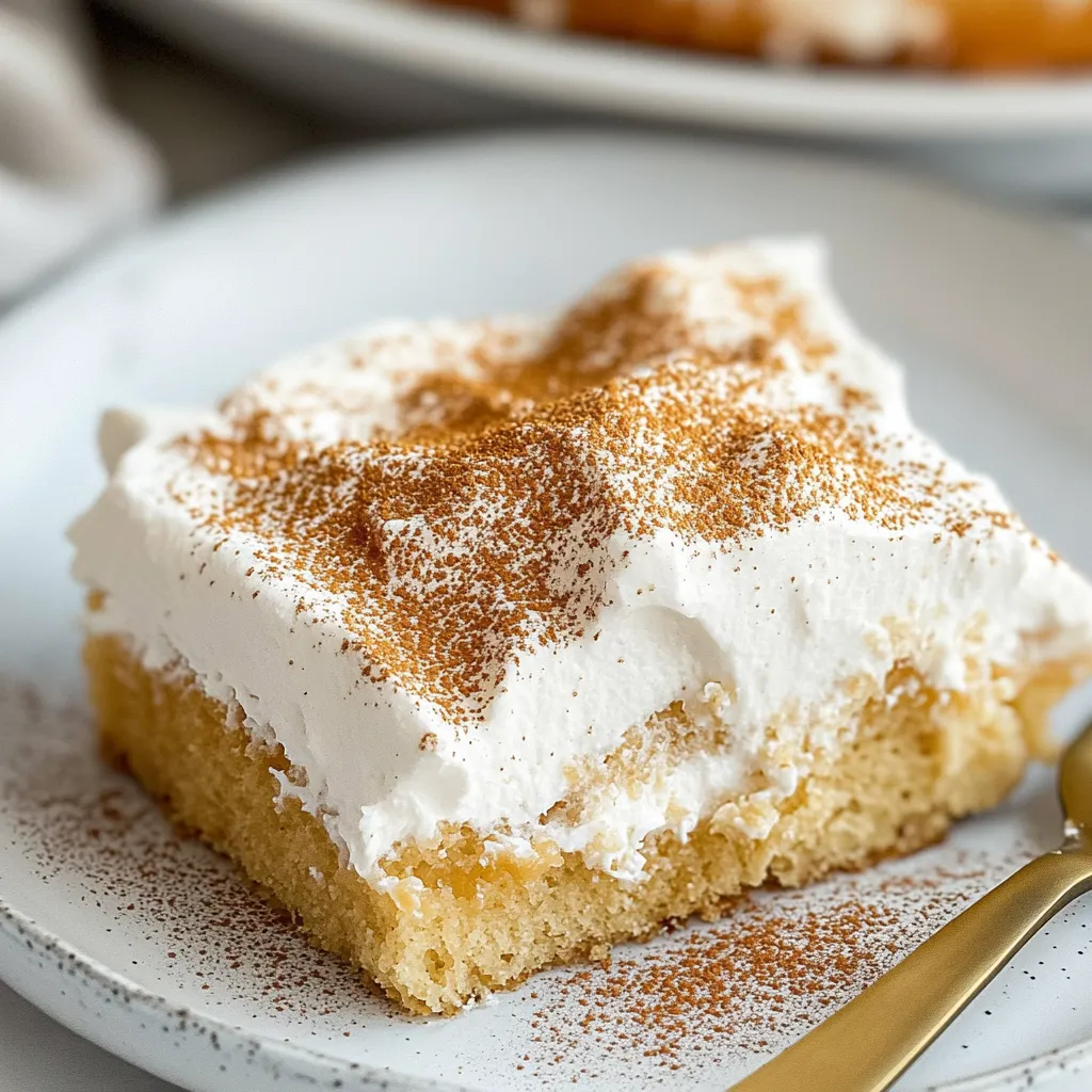 Eggnog Poke Cake