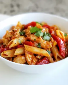 Fajita Chicken Enchilada Pasta