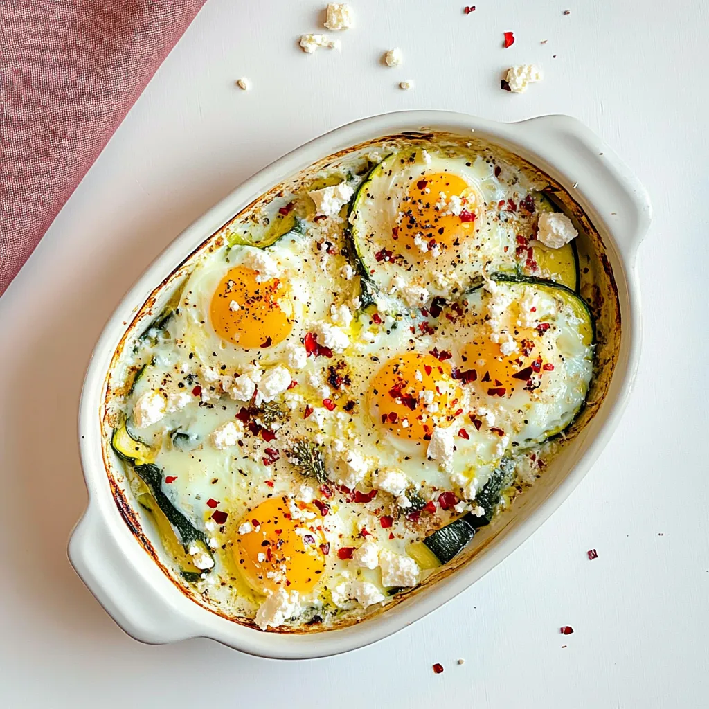 Feta Eggs with Zucchini