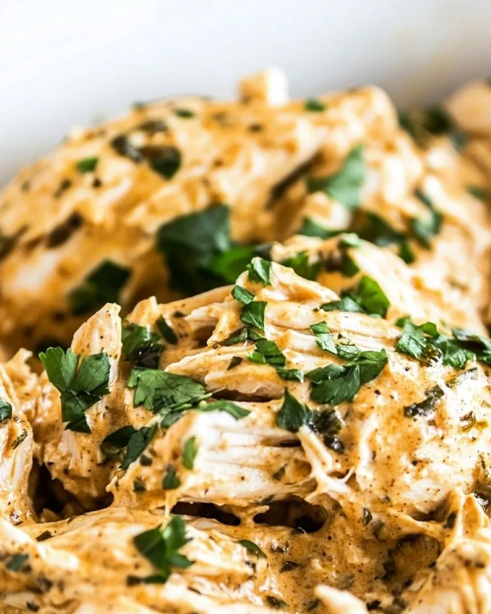 Fiesta Ranch Creamy Crockpot Chicken