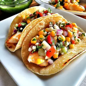 Fish Tacos with Roasted Corn Salsa