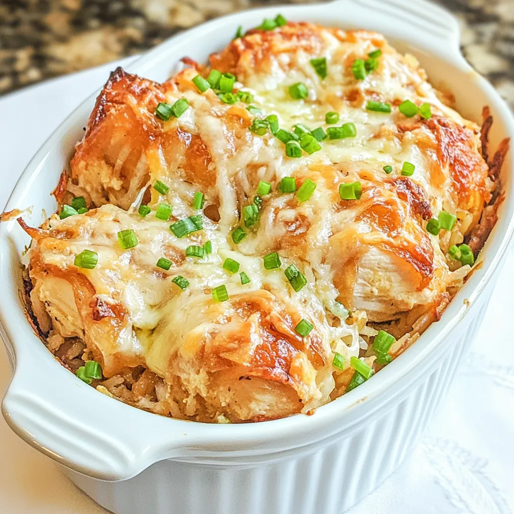 French Onion Chicken Rice Bake