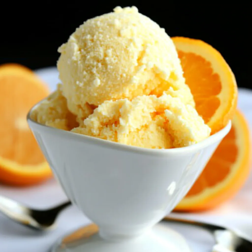 Fresh Orange Sherbet