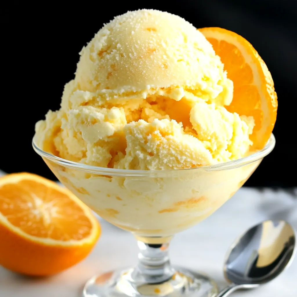 Fresh Orange Sherbet