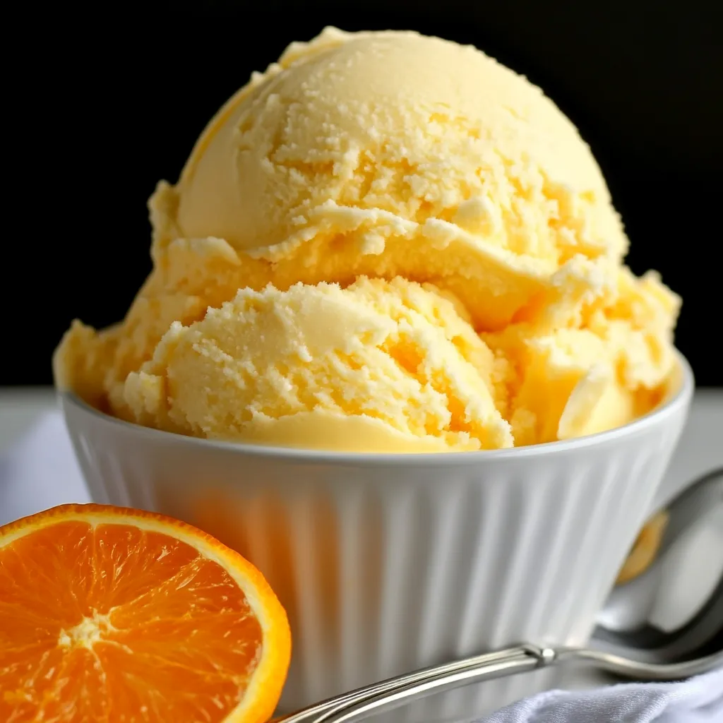 Fresh Orange Sherbet