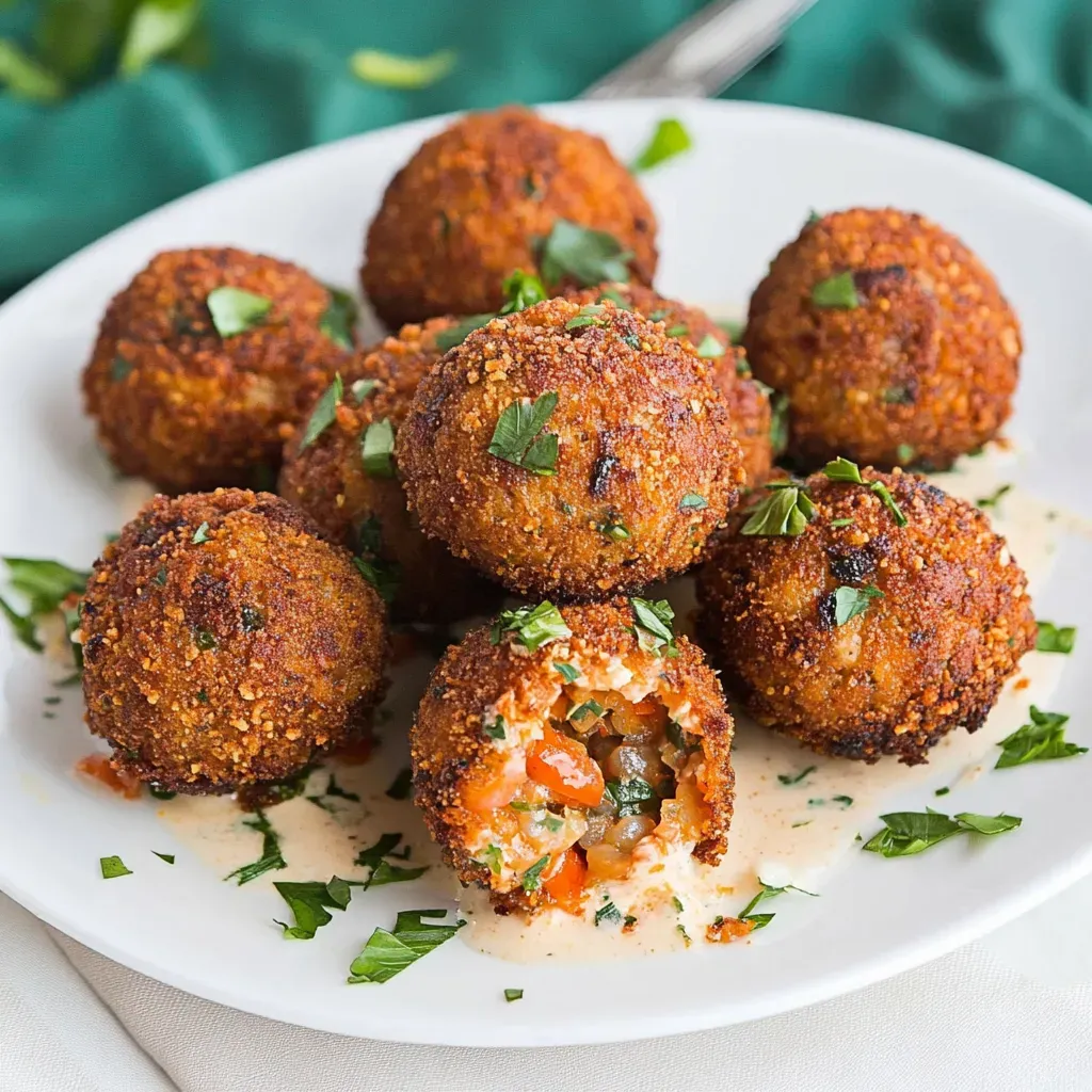 Fried Crawfish Etouffee Balls