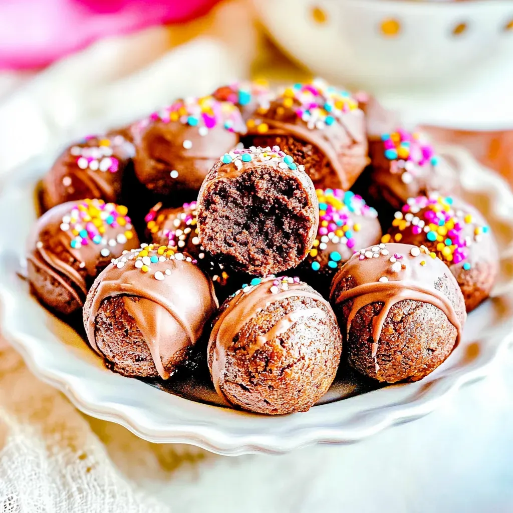 Fudgy Brownie Balls