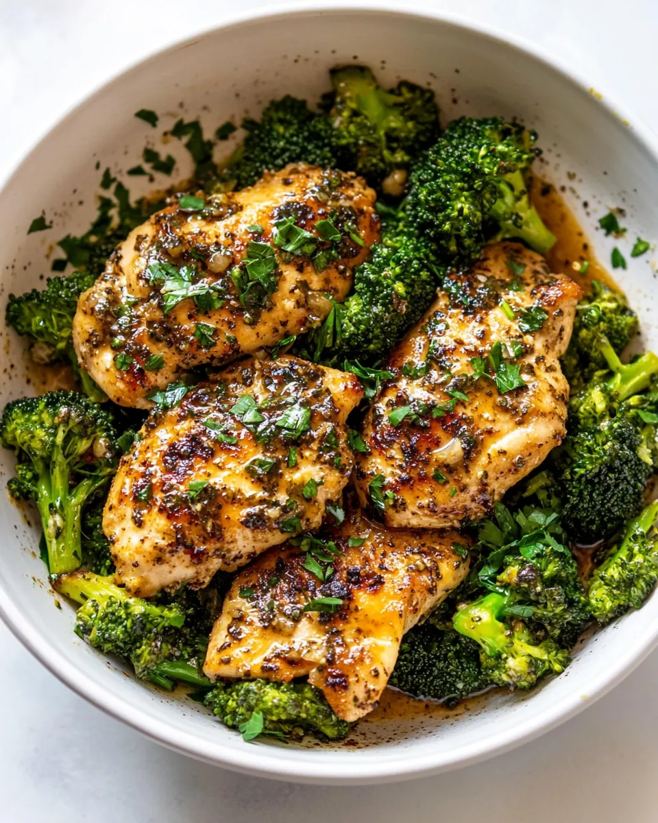 Garlic Butter Chicken Broccoli