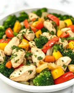 Garlic Butter Chicken Vegetable Skillet