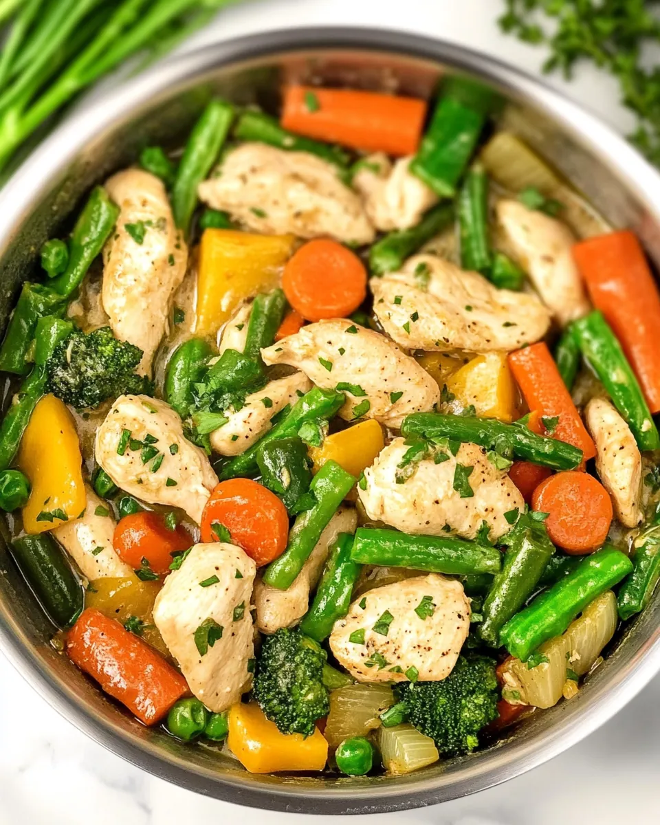 Garlic Butter Chicken Vegetable Skillet
