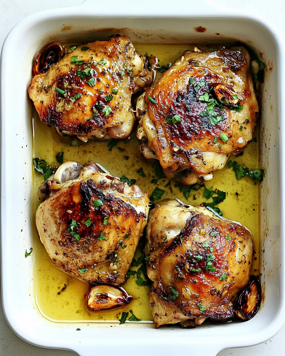 Garlic Chicken Thighs