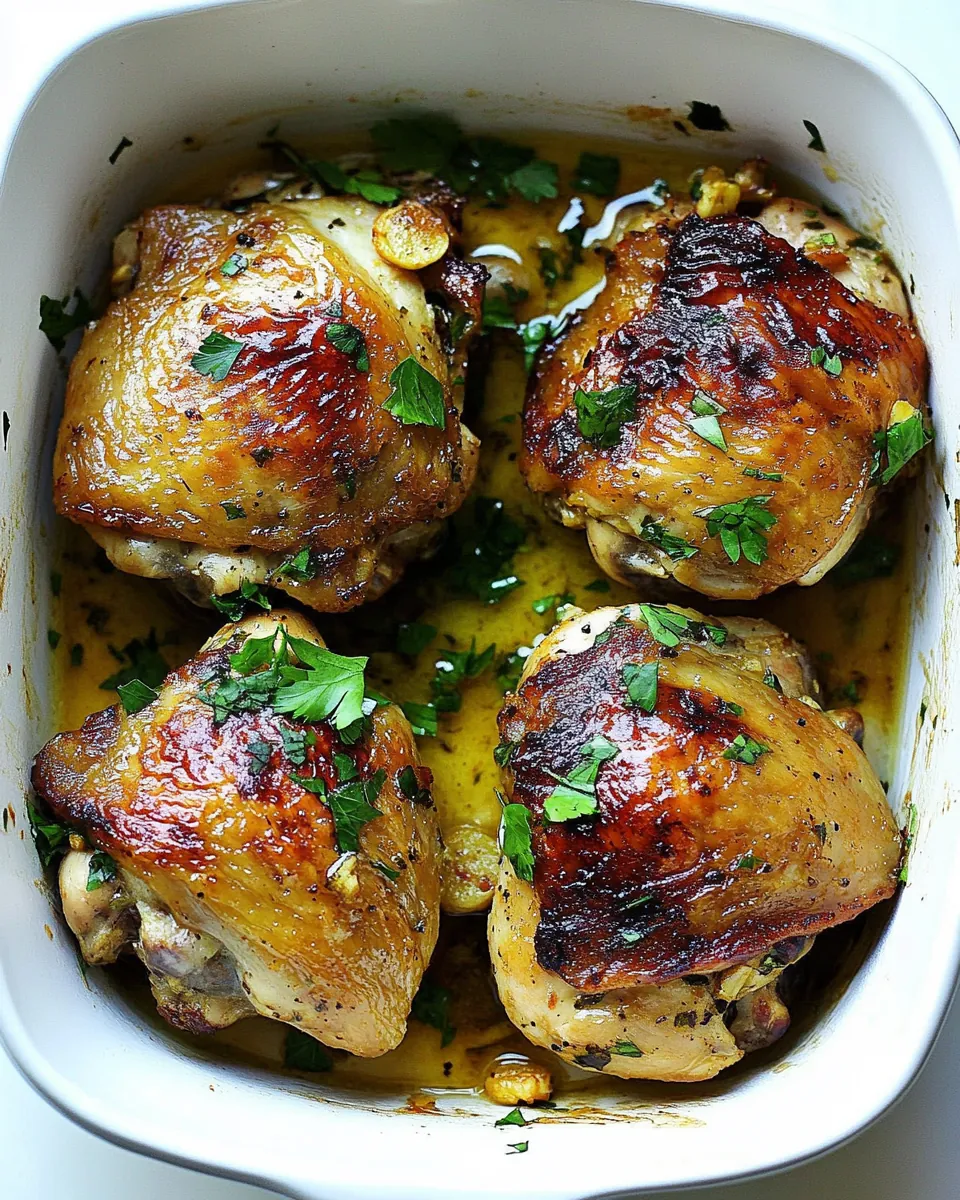 Garlic Chicken Thighs