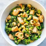Garlic Chicken and Broccoli Cashew Stir Fry
