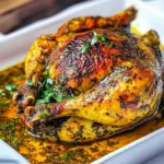 Garlic Herb Butter Roasted Chicken
