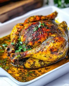 Garlic Herb Butter Roasted Chicken