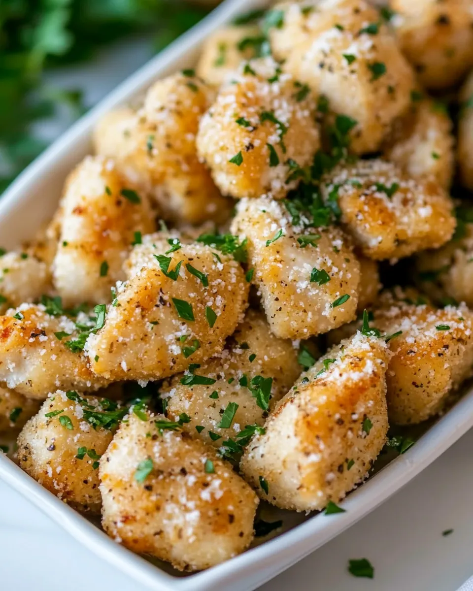 Garlic Parmesan Chicken Bites