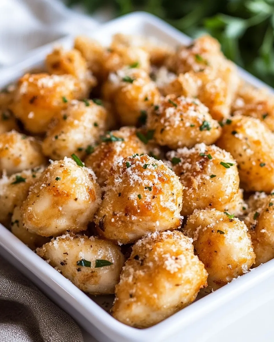 Garlic Parmesan Chicken Bites