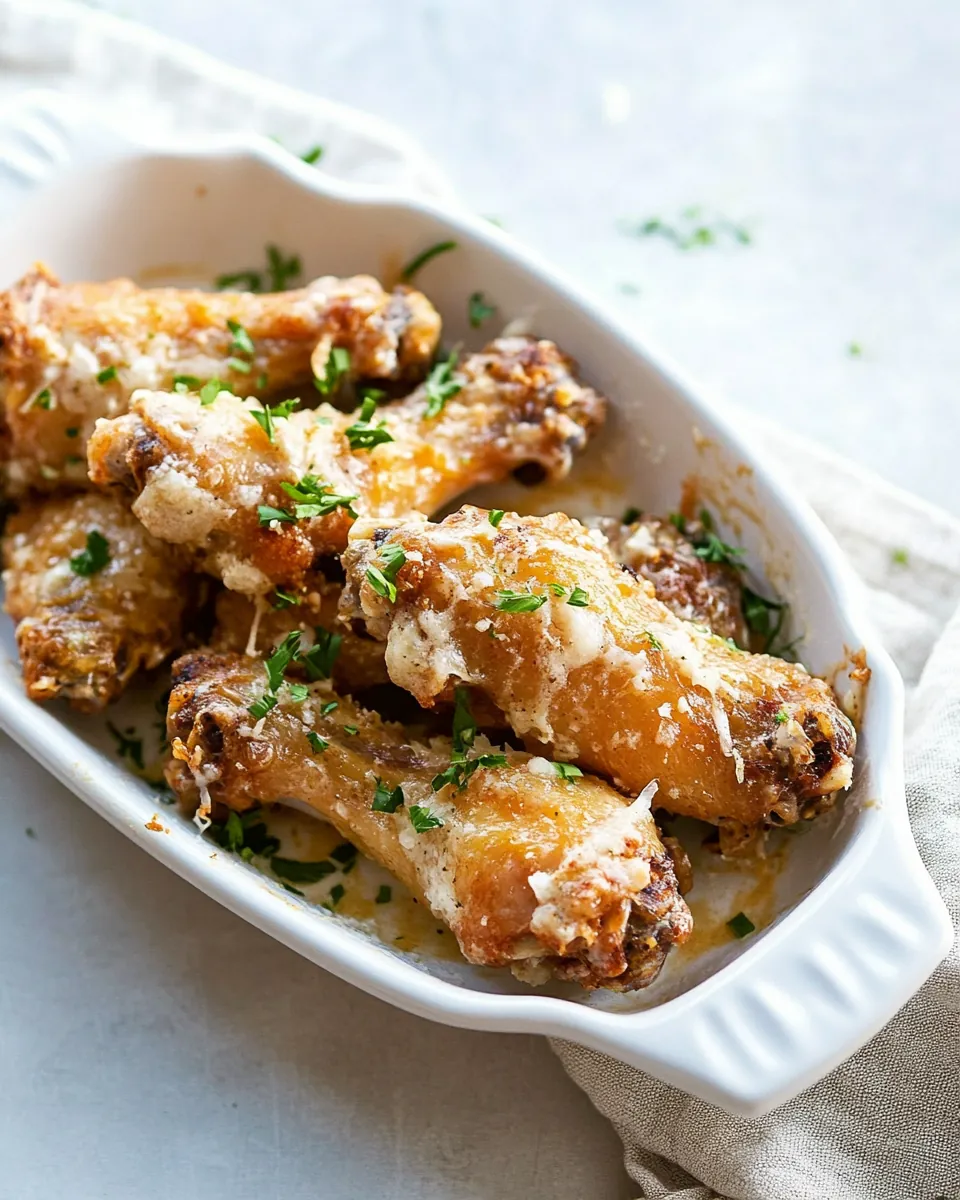 Garlic Parmesan Chicken Wings