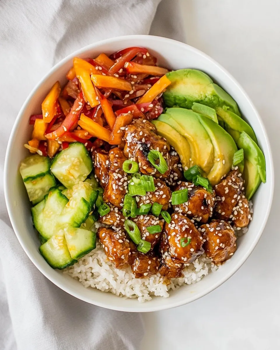 Garlic Sesame Chicken Bowls