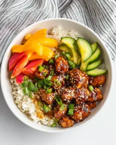 Garlic Sesame Chicken Bowls