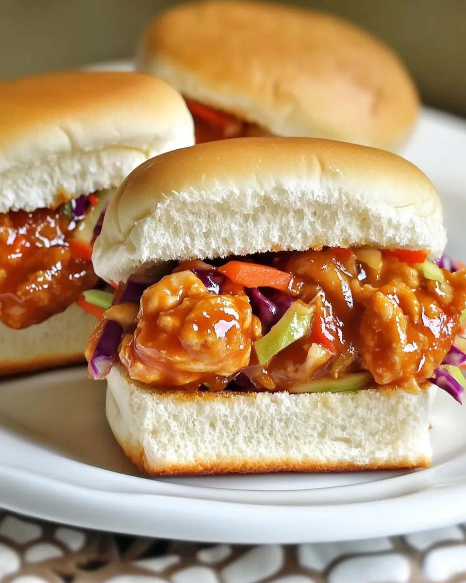 General Tso's Chicken Sliders