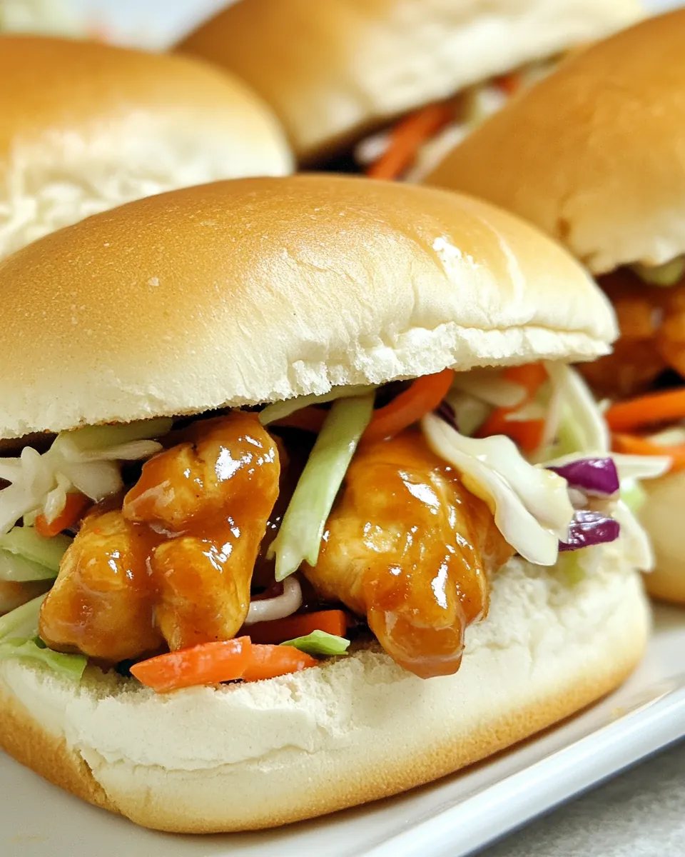 General Tso's Chicken Sliders